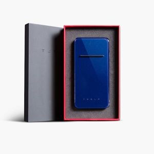 Tesla Navy Blue Phone Charger